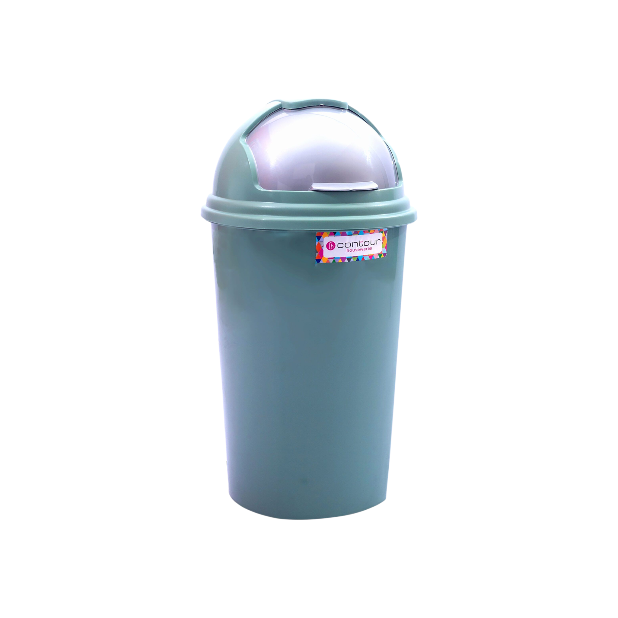 25L Contour Lift Office Waste Colour Dustbin Round Helmet Flip Top Lid Buzz