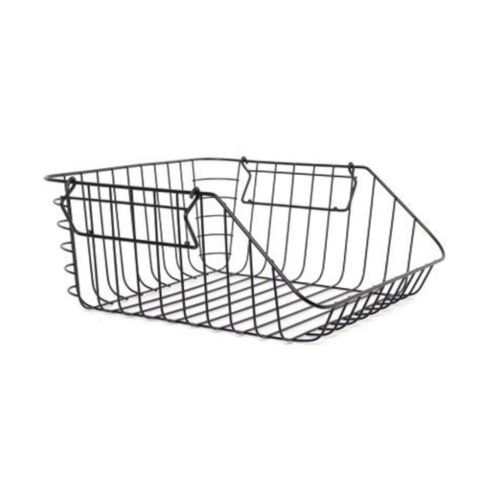 Food Storage Metal Basket Black Stackable 30x27x14cm 21857