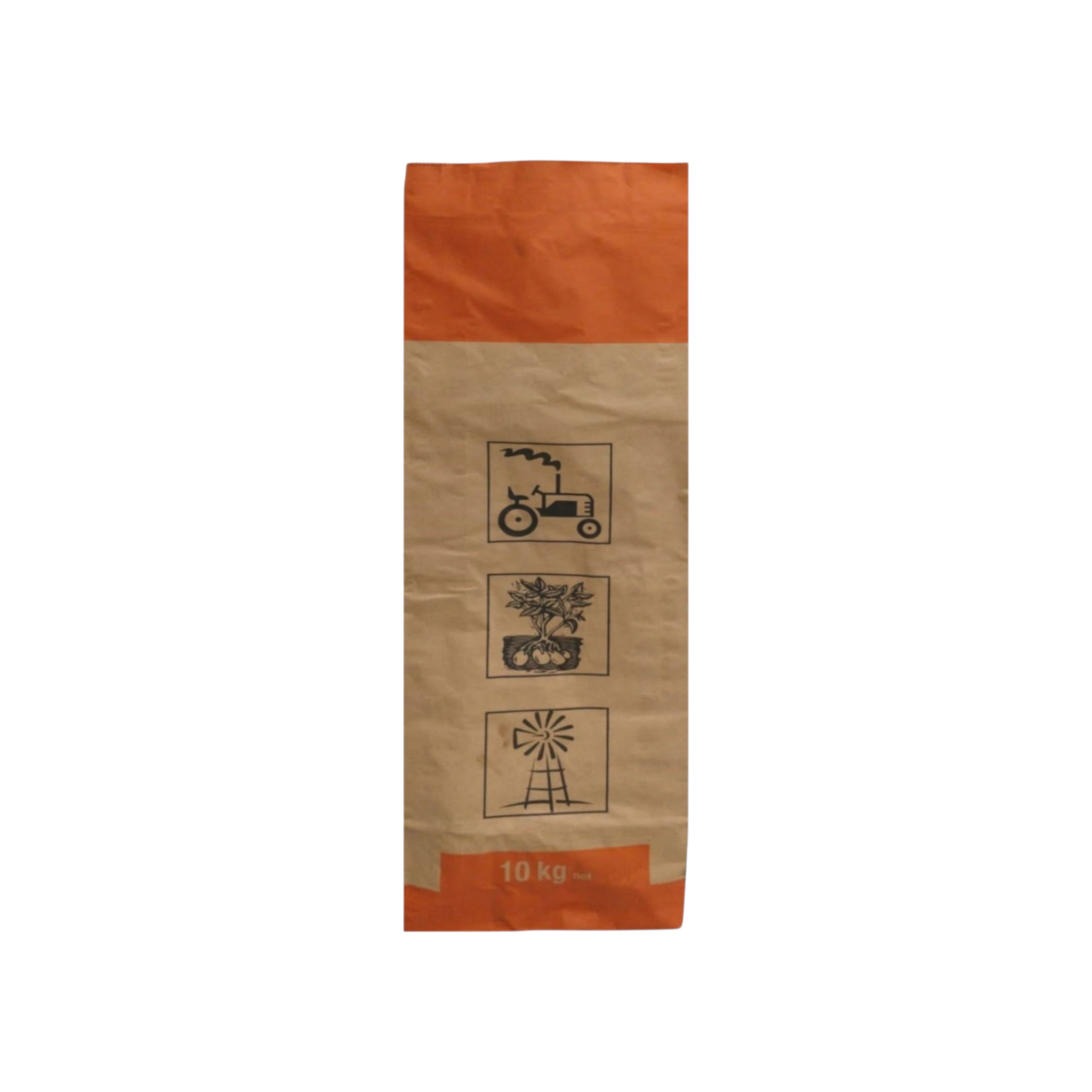 Kraft Potato Paper Bag Brown with Print and Seal Wire