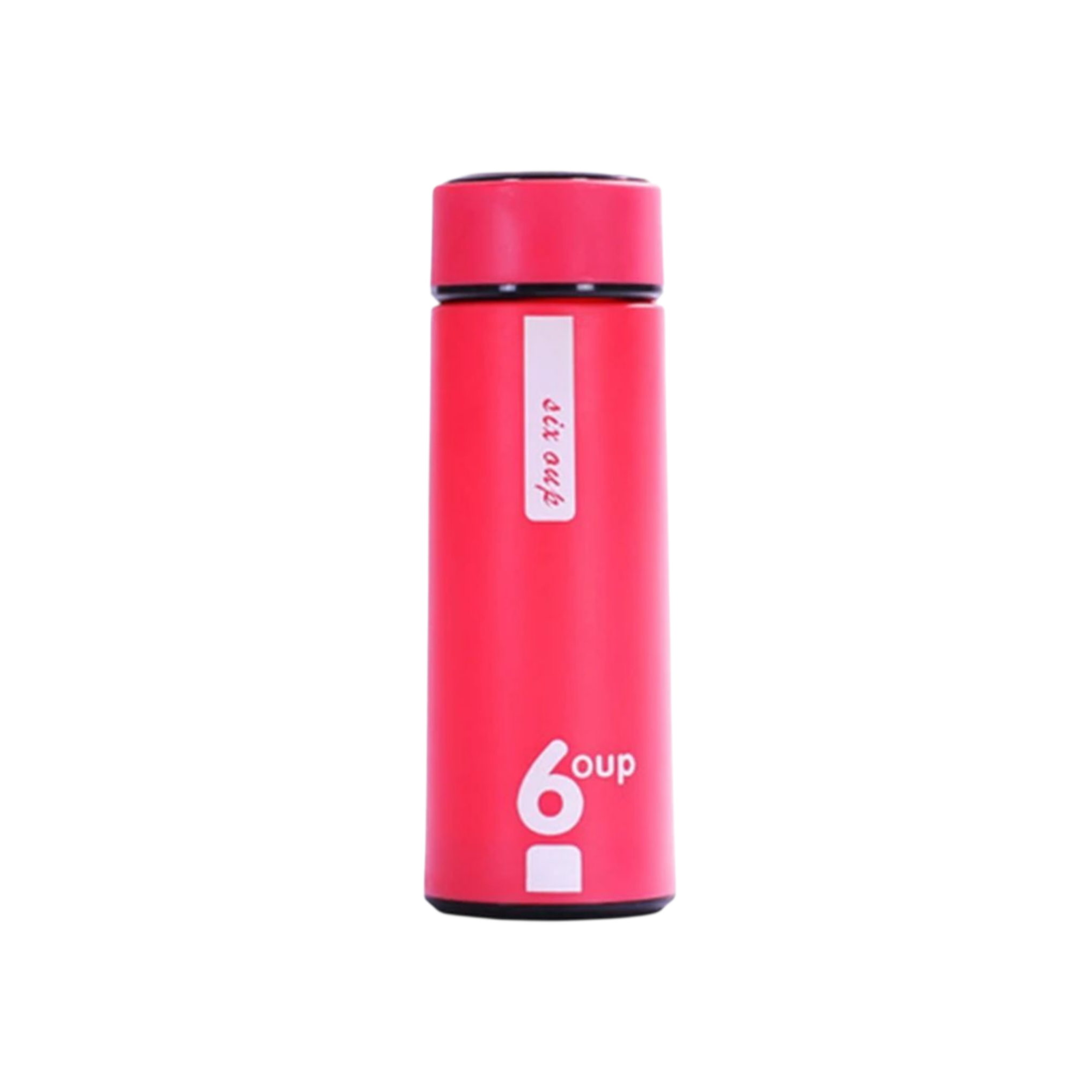 Creative 6Oup Double Insulated Glass Drinking Bottle 400ml Heat-Resistant Handy Portable Coffee Cup with Plastic Outer Shell