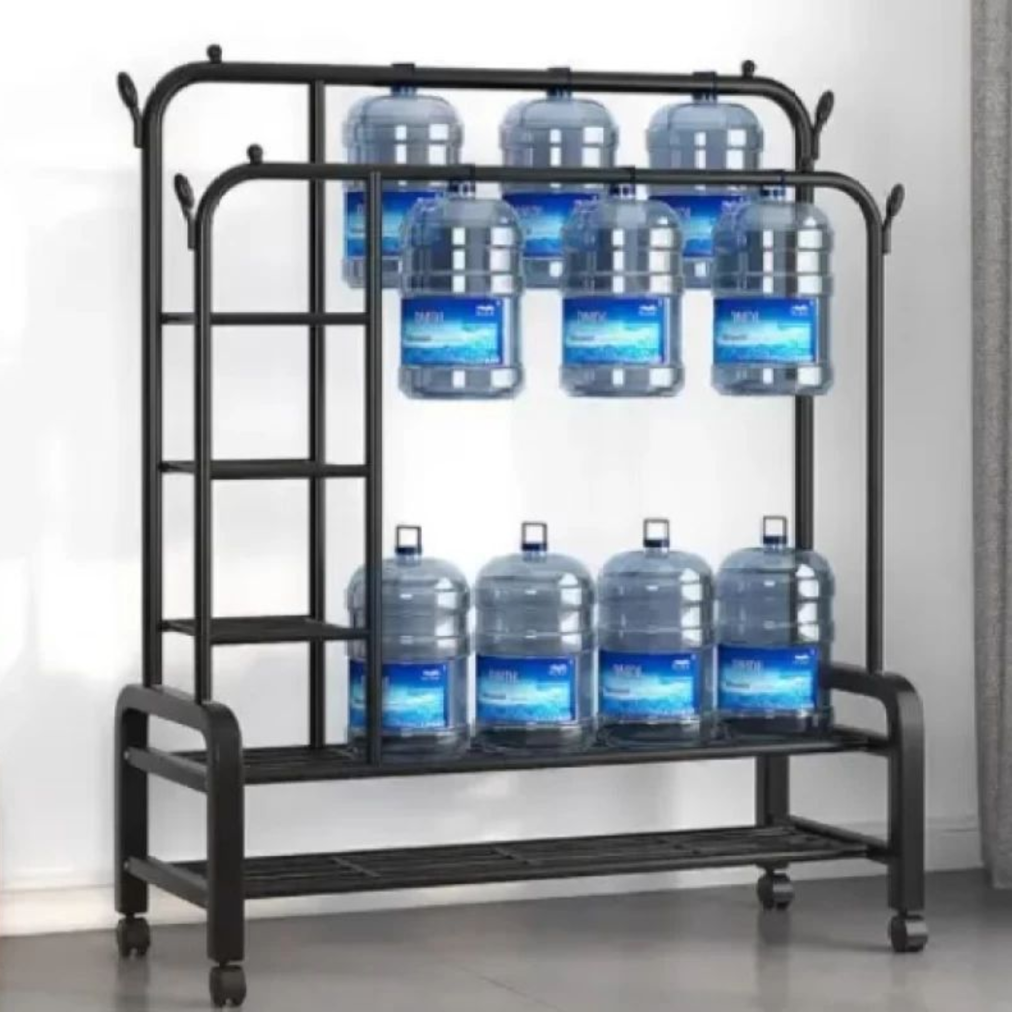 Boutique Metal Cloth Hanger Floor Garment Rack - Retail Rail Clothing Display Rack Carbon Steel Free Standing