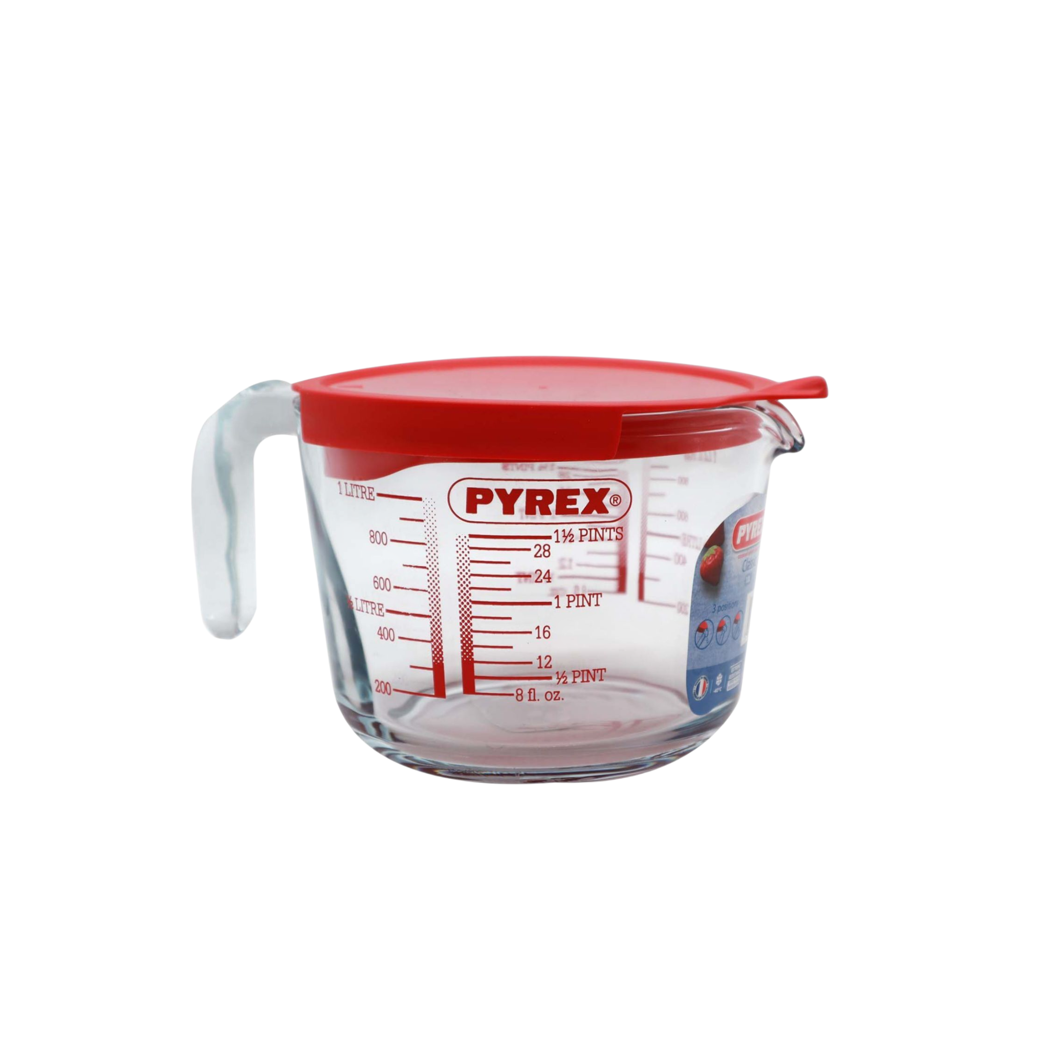 Pyrex 1L Measuring Jug with Lid