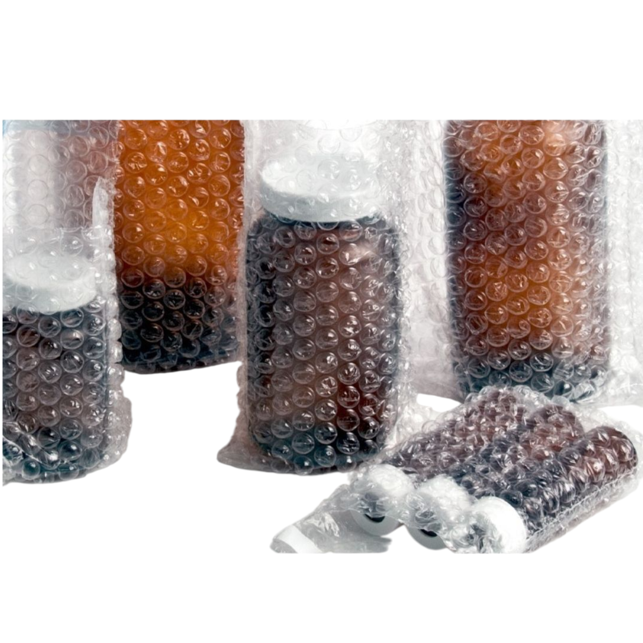 Bubble Air Wrap Pouch Bag - Clear Double Walled Protective Cushioning Bag with Self Sealing Strip 8mic 10pcs