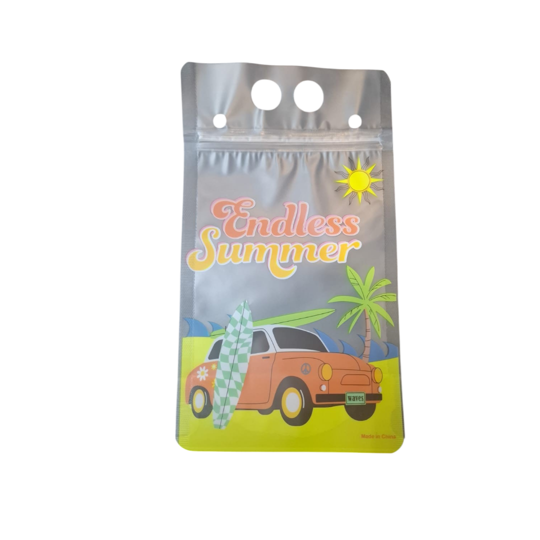 500ml Print Stand-up Drink Pouches 13x23x3cm Reusable