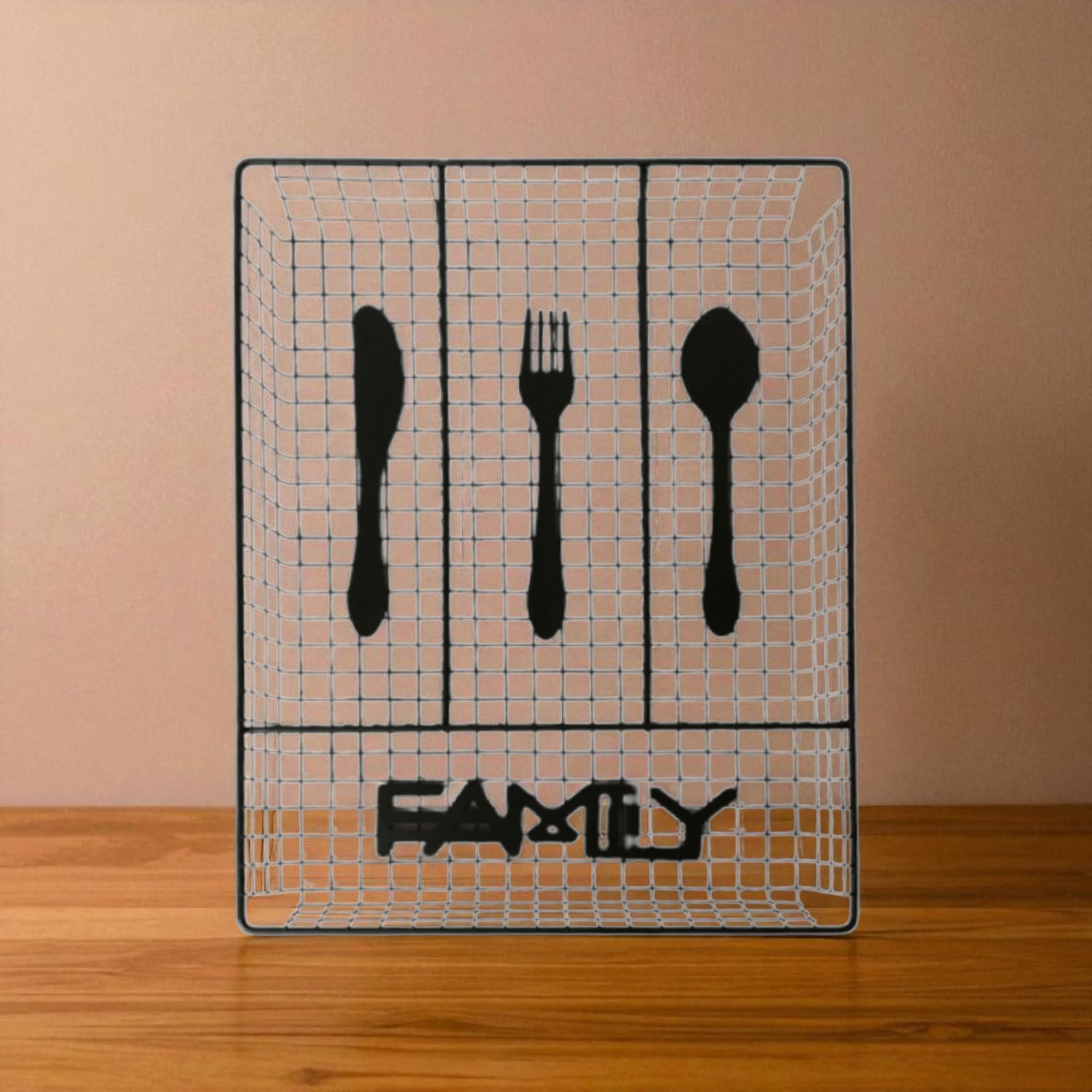 Cutlery Divider 34x25.5x4.5cm 4-Division Black RS79