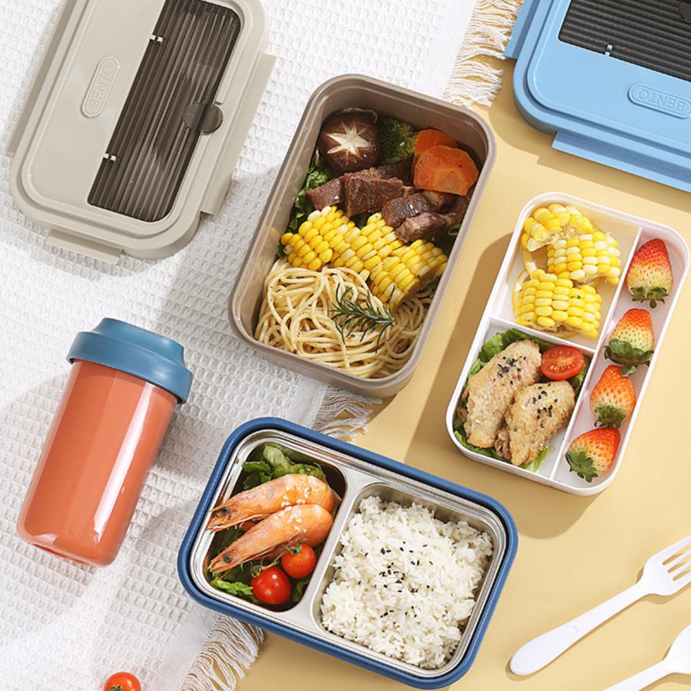 Wonferful Life Bento Thermal Lunch Box with Reusable Utensils Plastic 1.2L