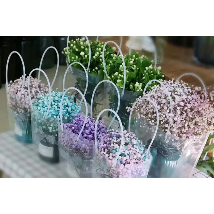 PVC Gift Florist PP Bag Frosted with Handle