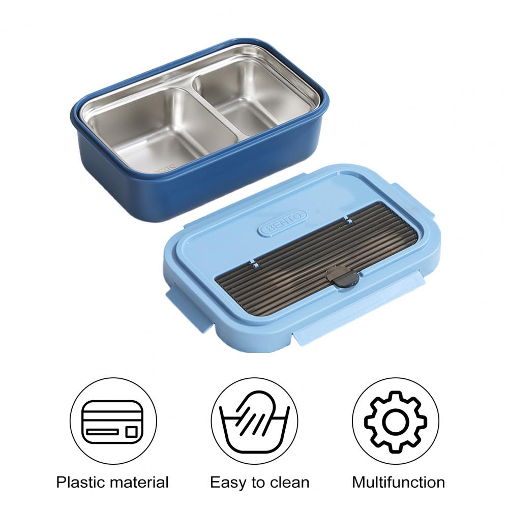 Wonferful Life Bento Thermal Lunch Box with Reusable Utensils Plastic 1.2L