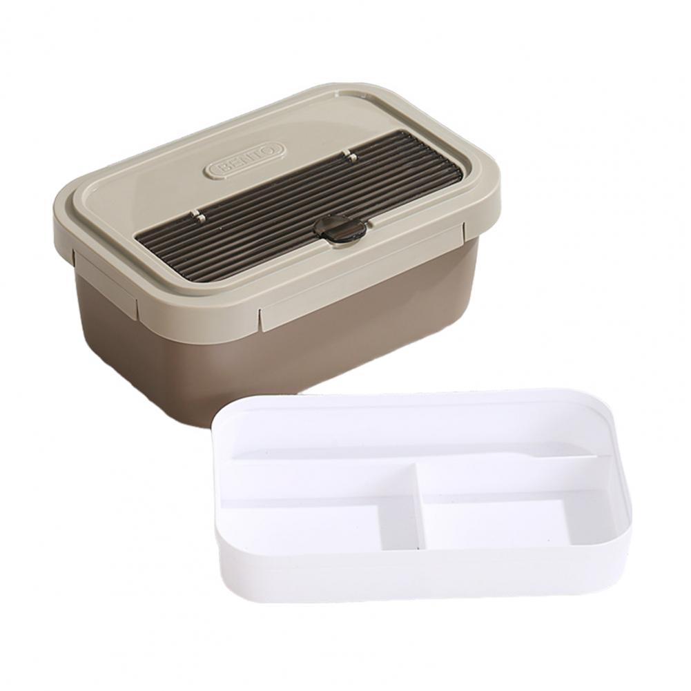 Wonferful Life Bento Thermal Lunch Box with Reusable Utensils Plastic 1.2L