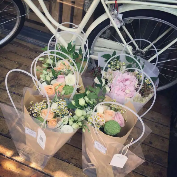 PVC Gift Florist PP Bag Frosted with Handle