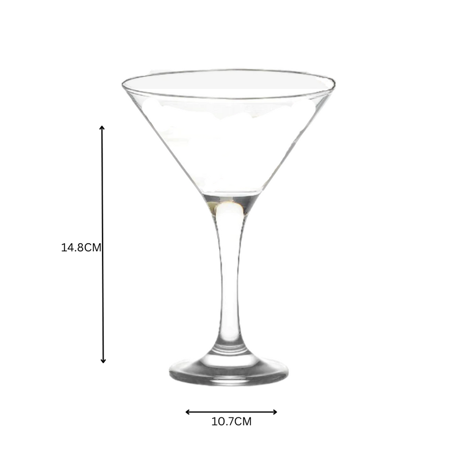 LAV Glass Tumbler 175ml Stemmed Martini 6pack SGN1363