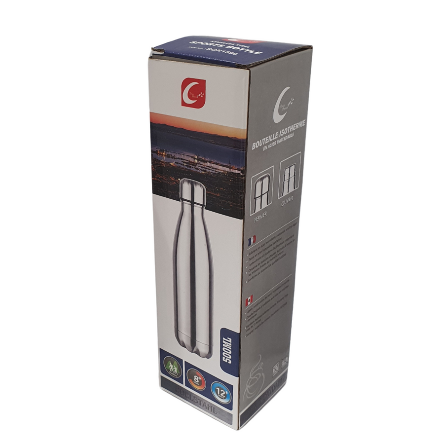 Sports Flask 500ml Bottle Stainless Steel SGN1590