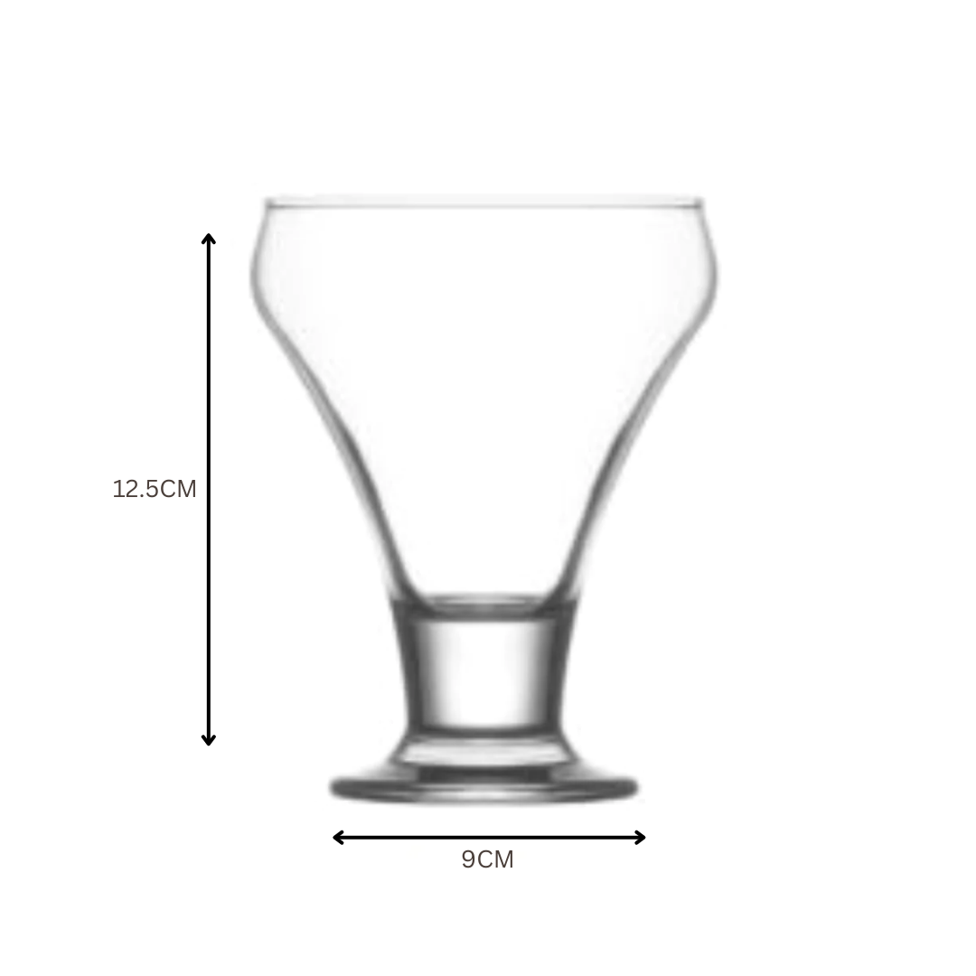 Frosty Glass Ice Cream/Dessert Bowl 305ml 6Pack