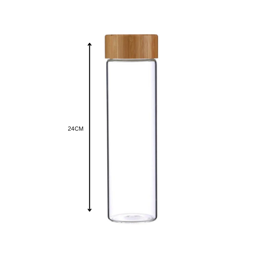 Bergner Borosilicate Glass Drinking Bottle 600ml SGN2174