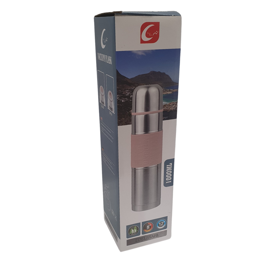 Vacuum Flask Stainless Steel Pink 1L SGN2442