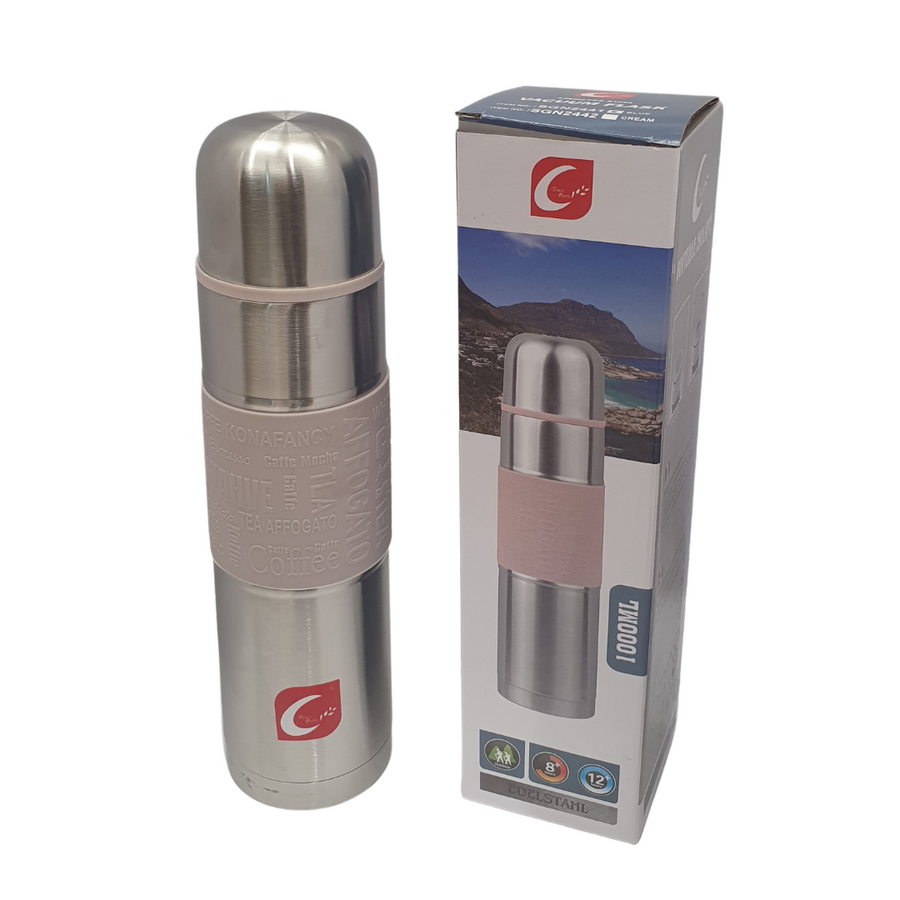 Vacuum Flask Stainless Steel Pink 1L SGN2442