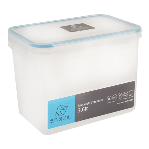 3.6L Snappy Food Storage Container Rectangle SN-R42