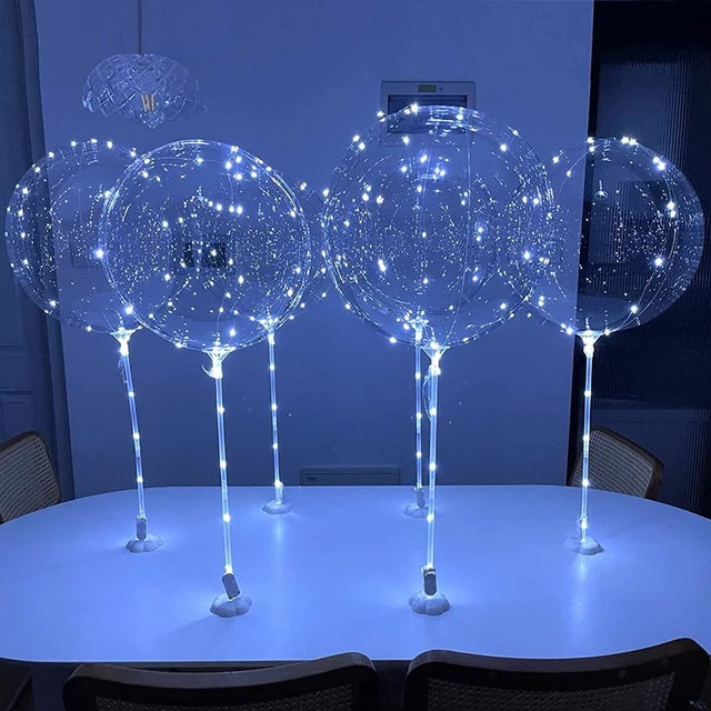 Bobo Balloon Stick with Battery Light 40cm 1pc Set