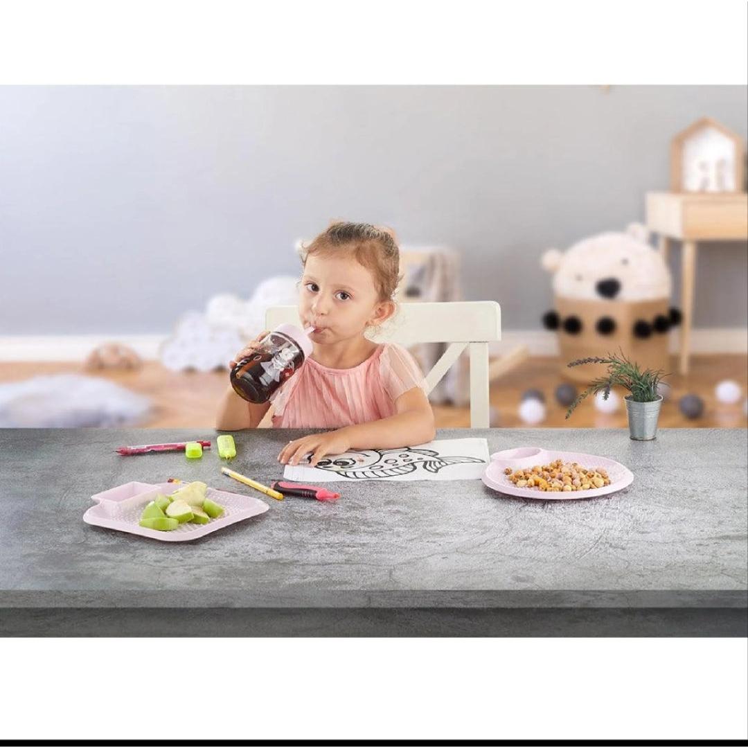 Hane Atlanta Kids Beverage Drinking Bottle with Straw 314cc HN-1756