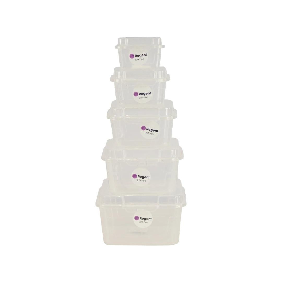 Regent 4.6L Plastic Kempy Storage Utility Container Box Clear