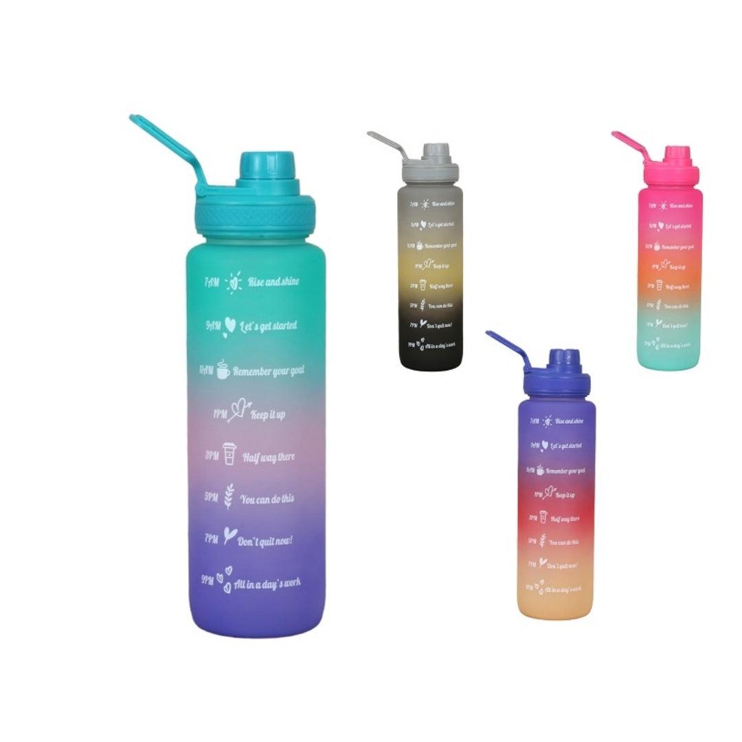 Time Stamped Gradient 1L Sports Water Bottle