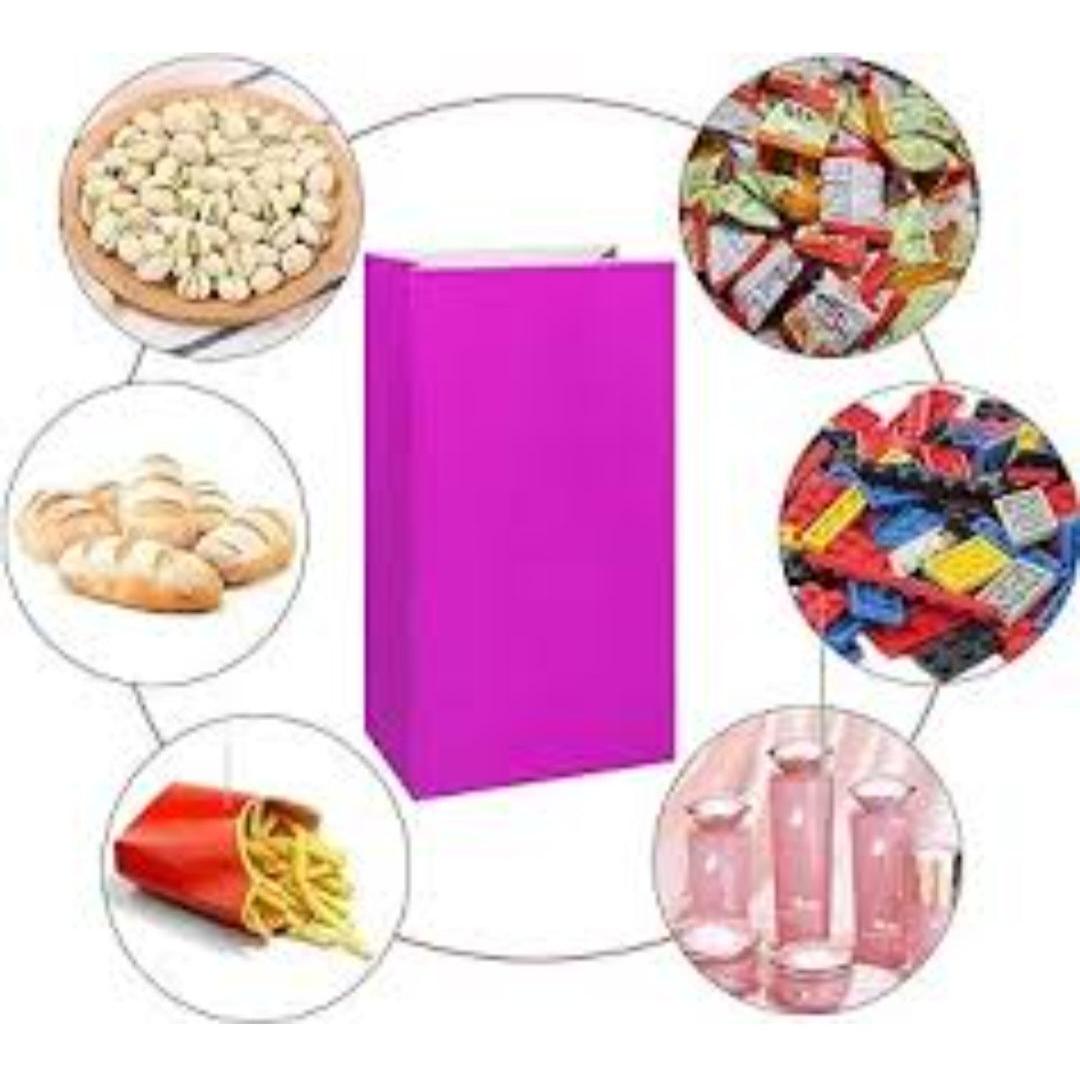 Kraft Paper Party Treat Bags Plain 24x13x8cm 10pack