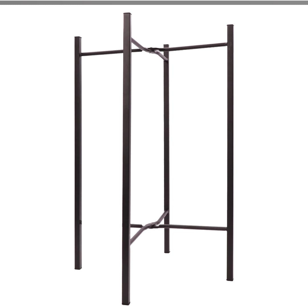 Bar Butler Beverage Ice Bucket White with Handles & Mottled Black On Black Stand