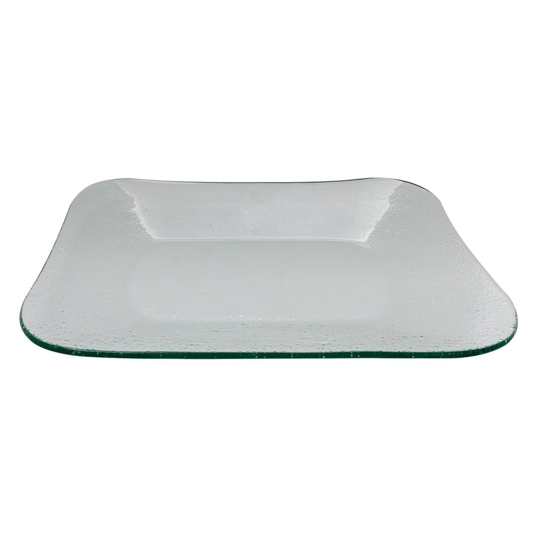 Regent Rectangular Platter Bubble Glass Medium