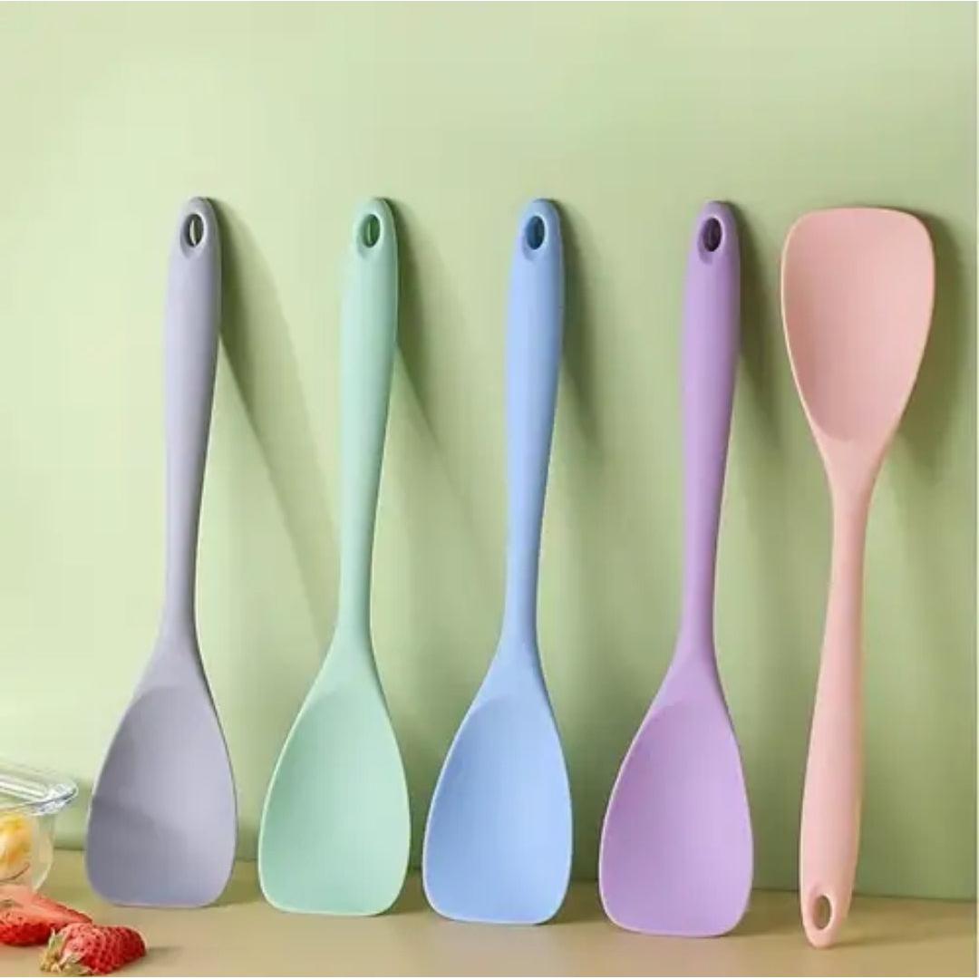 Silicone Duck Tongue Spoon Shovel Utensil Square Heat Resistant