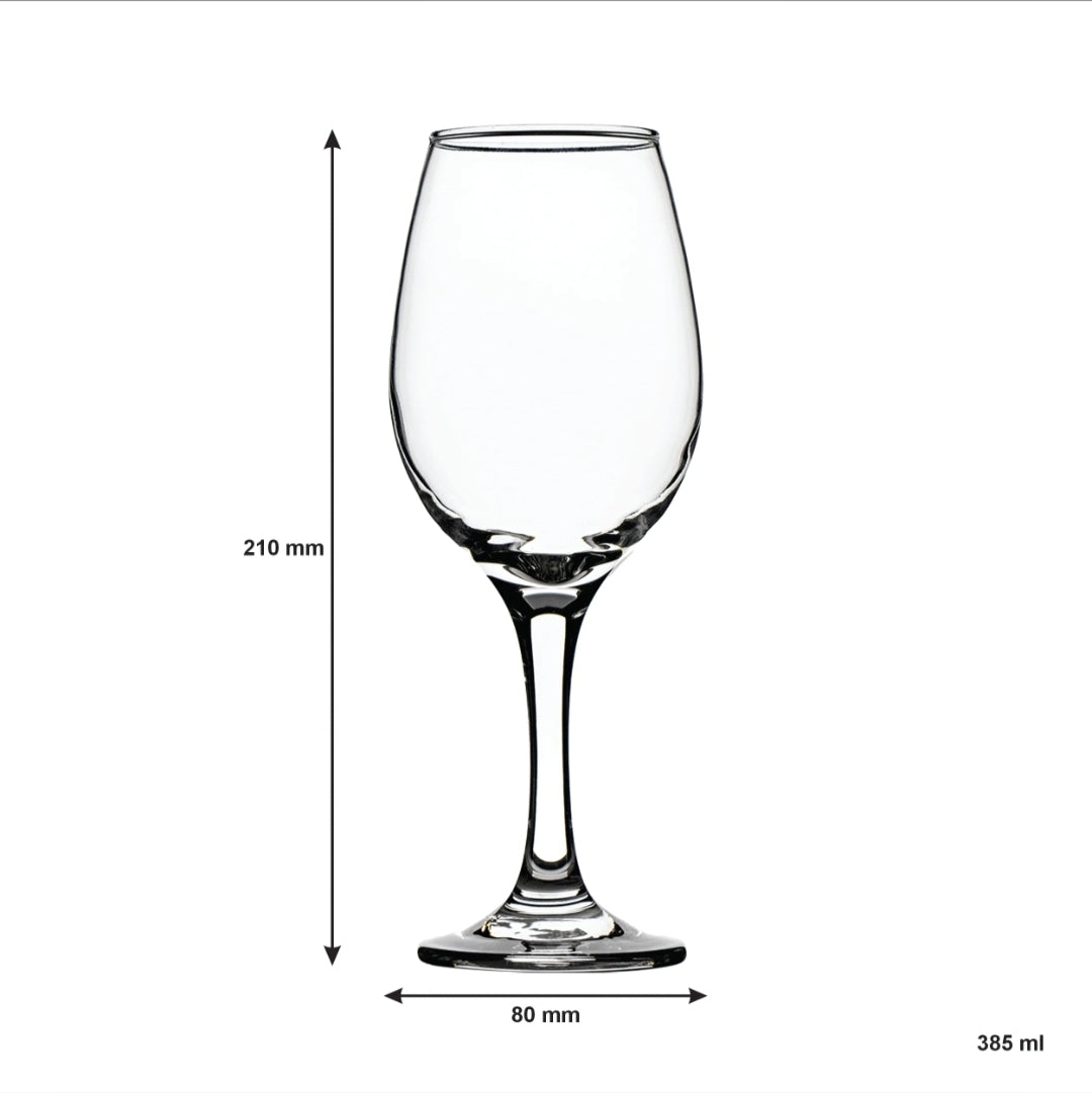 Regent Glass Tumbler 385ml White Wine Stemmed 6pack 28708