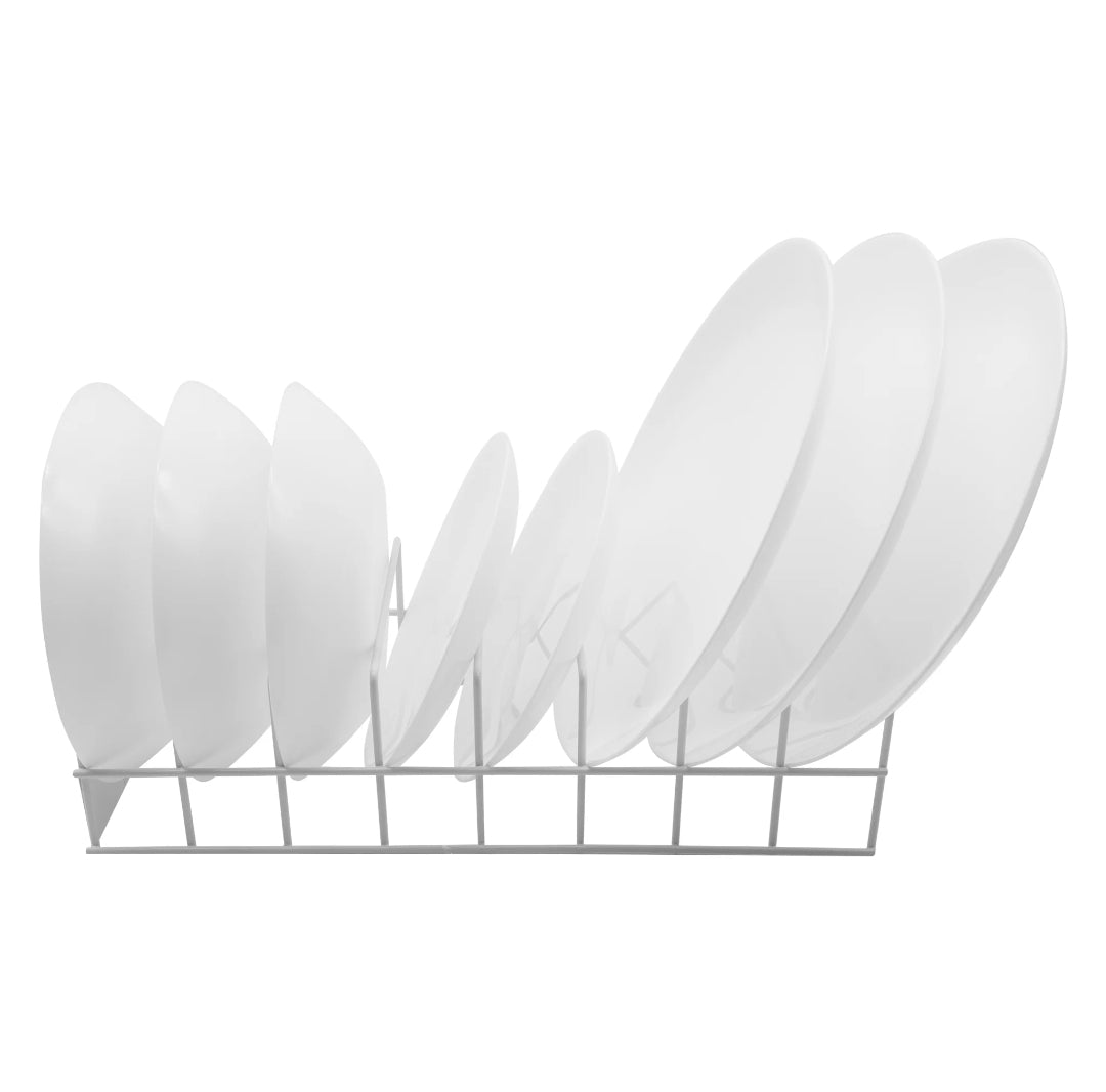 Regent Plate-Bowl Storage Rack 8-Slots White