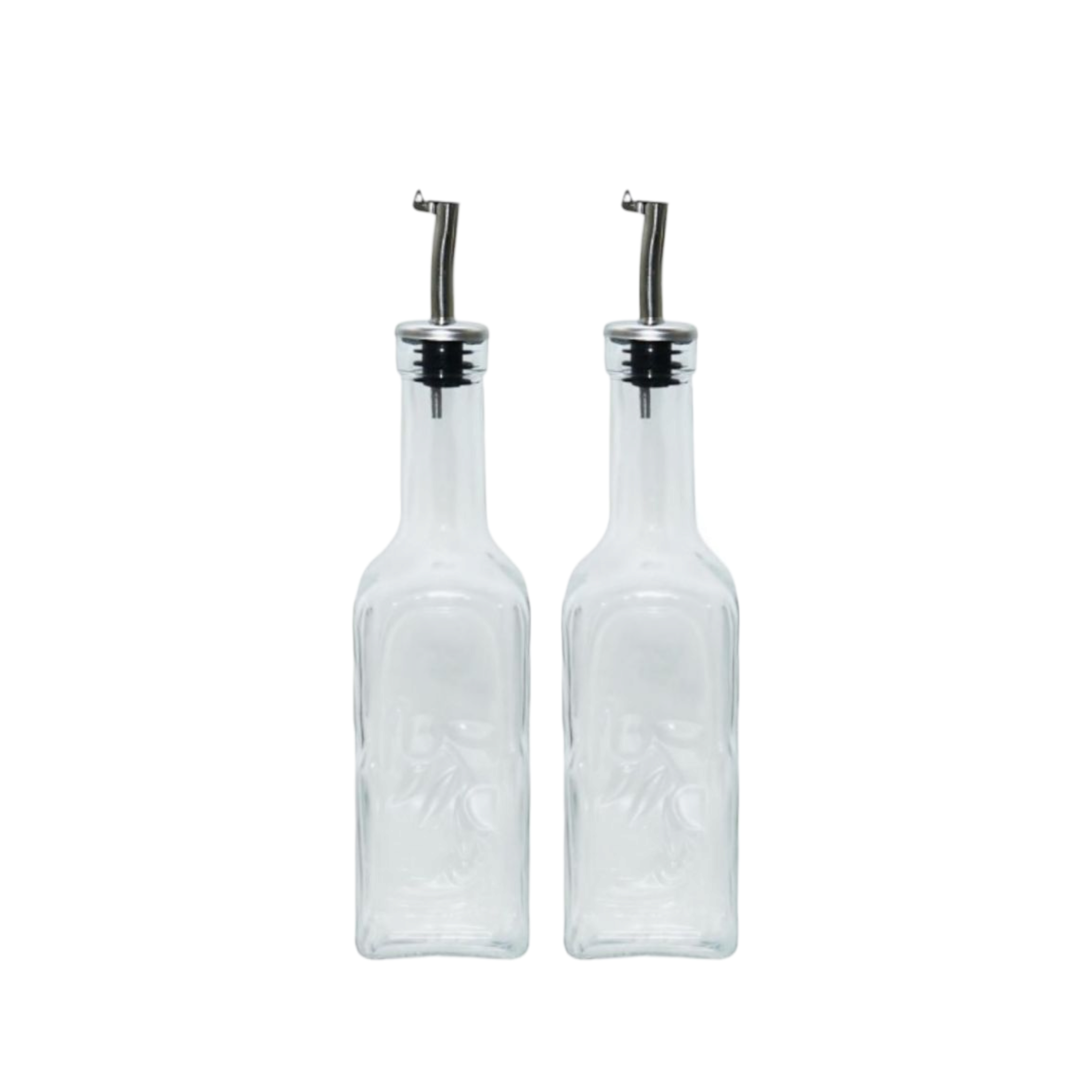 Pasabahce 345ml Oil & Vinegar Set with Metal Pourer 2pcs