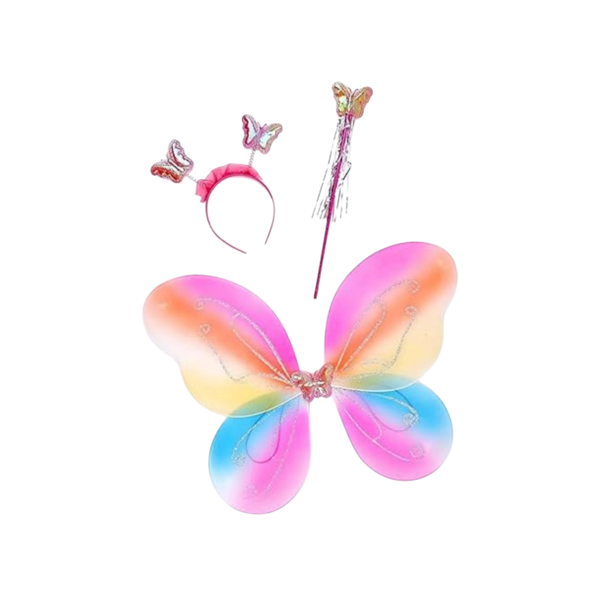 Dress-up Butterfly Wing Set Rainbow