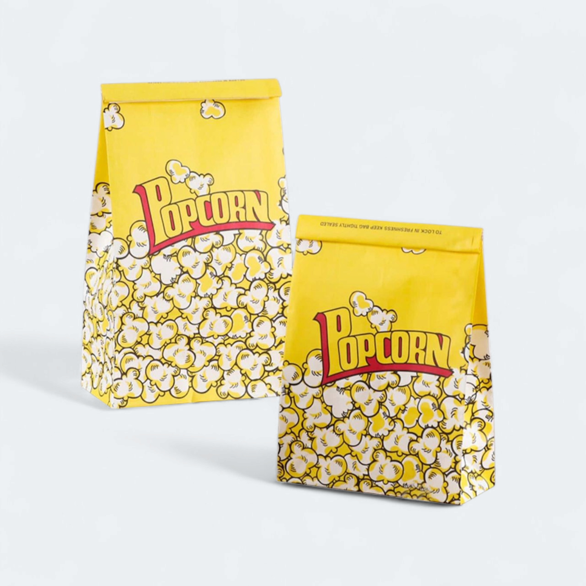Retro Popcorn Paper Bags 10pack