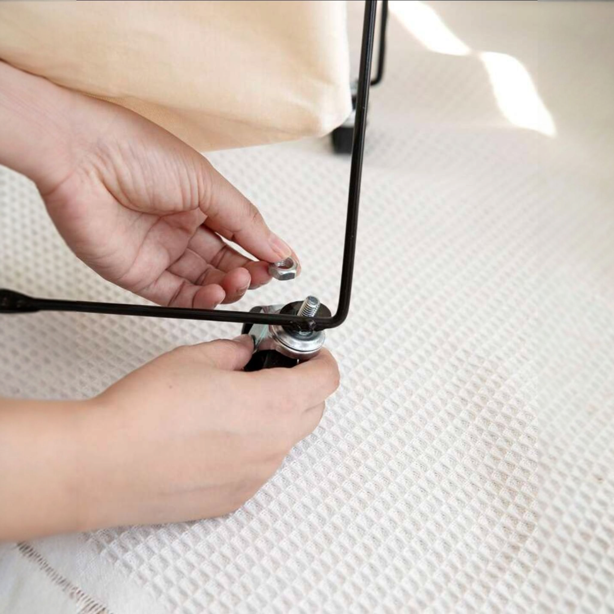 Foldicart Laundry Bin Basket with Wheels