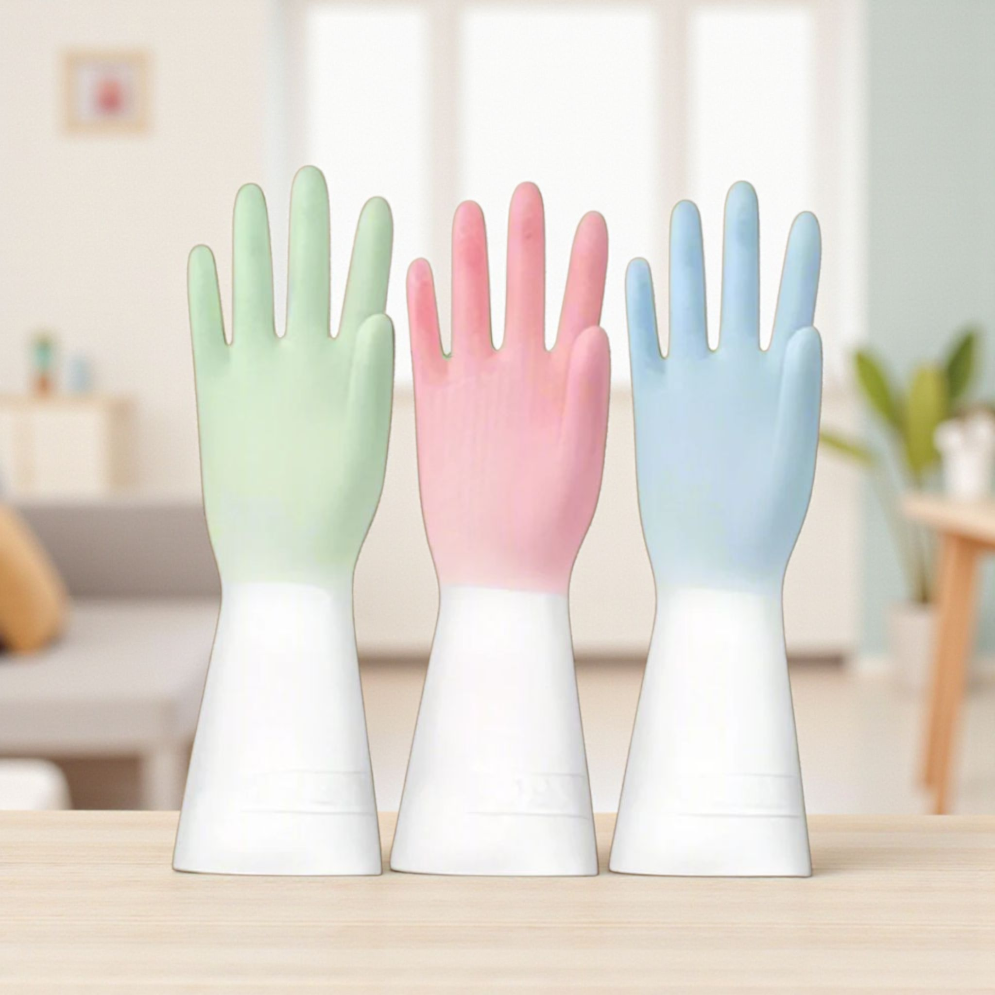 PVC Durable Waterproof Household Cleaning Gloves