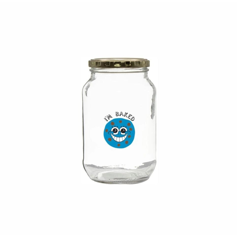 Regent Glass Storage Jar 1L Printed I am Baked 27282IB