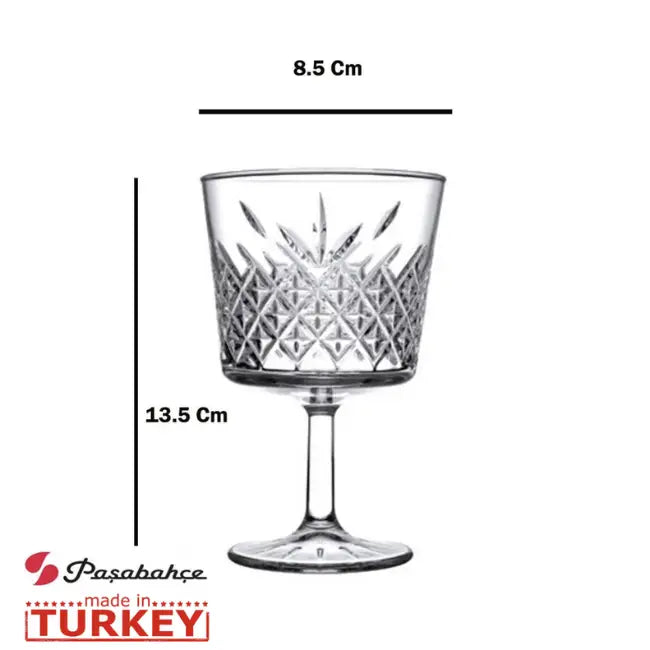 Pasabahce Timeless Glass Cocktail Stemmed Tumbler 260ml 4pack