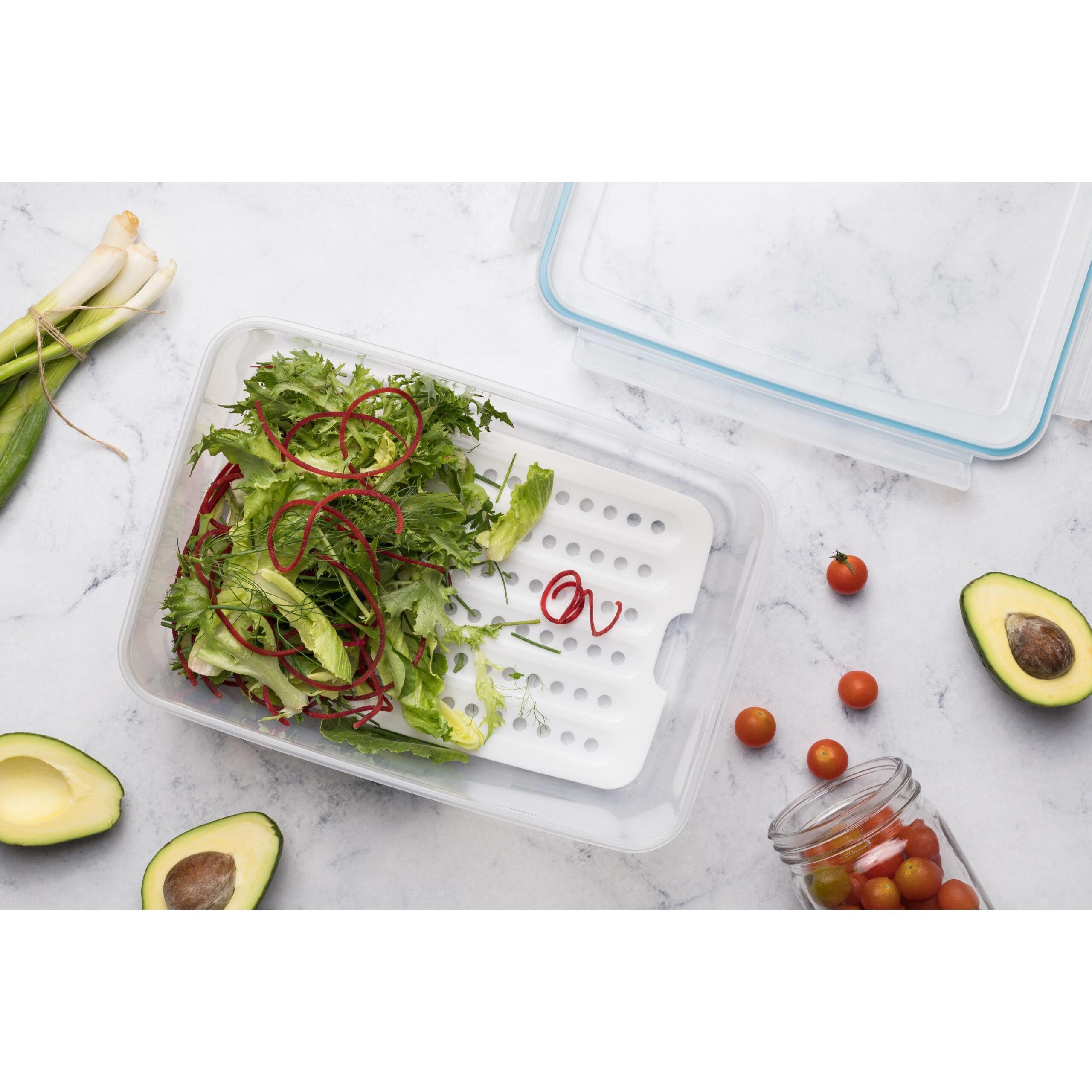 5.2L Snappy Food Storage Container Rectangle with Crisper SN-RP61