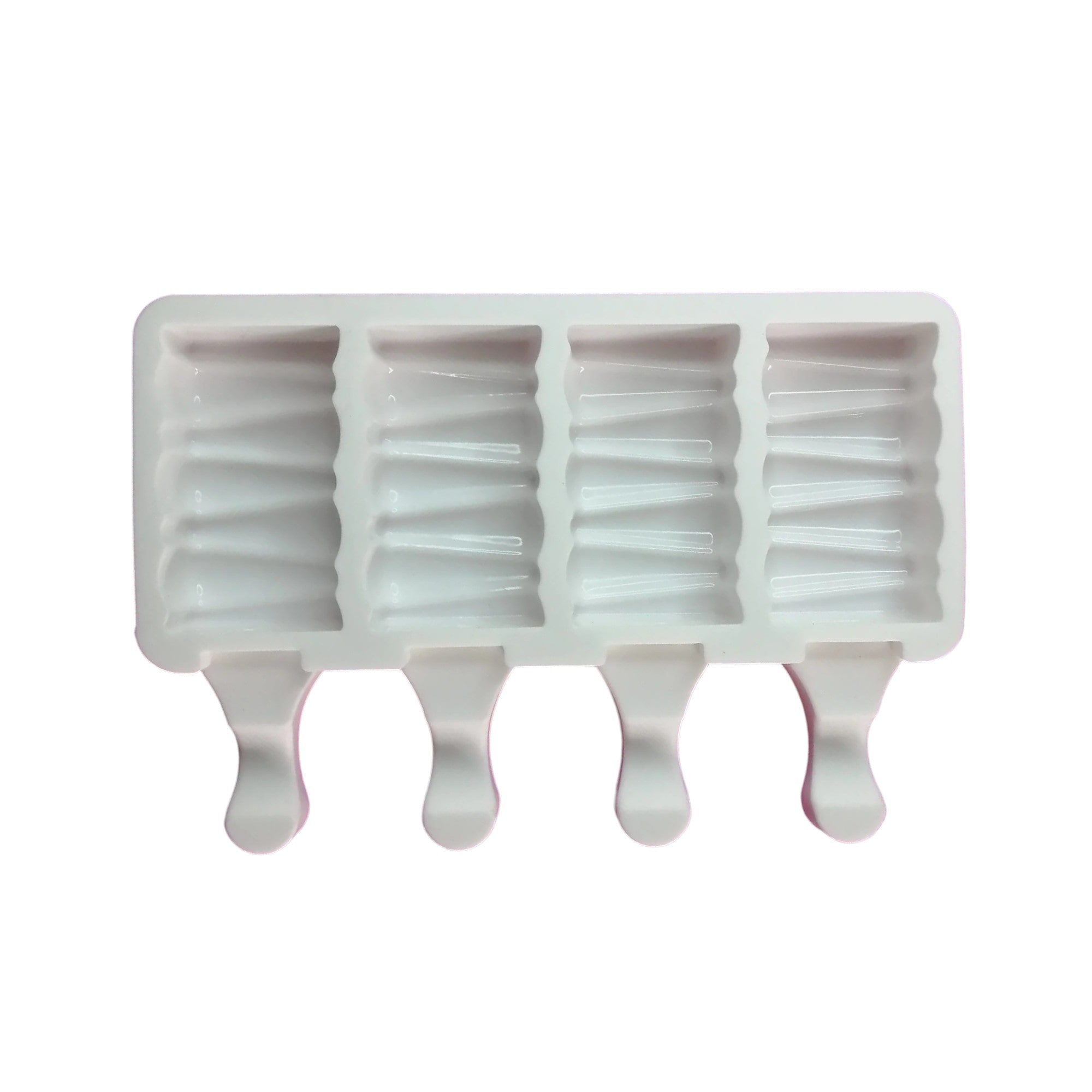 Silicone Ice mould water tray 4-Division with 50pcs Wooden Sticks