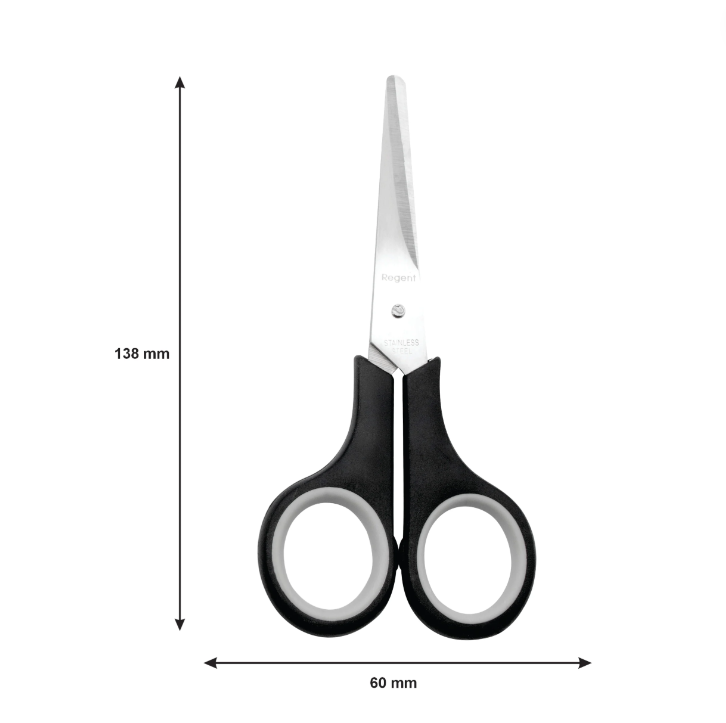 Regent Kitchen Scissors Black and Grey 2pc Set