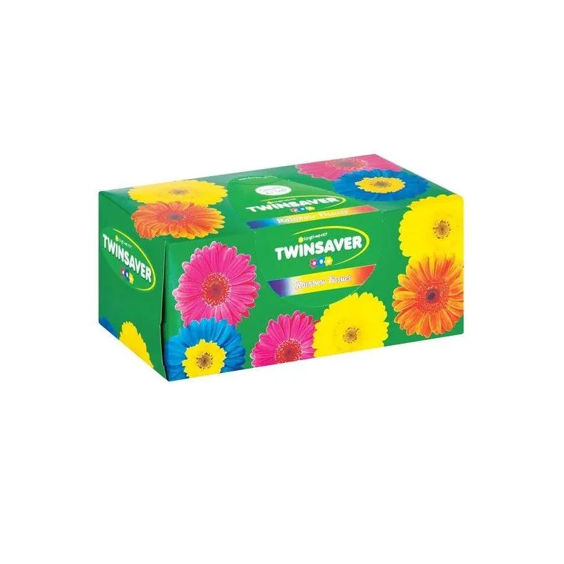 Twinsaver Tissues 2ply Rainbow 180s