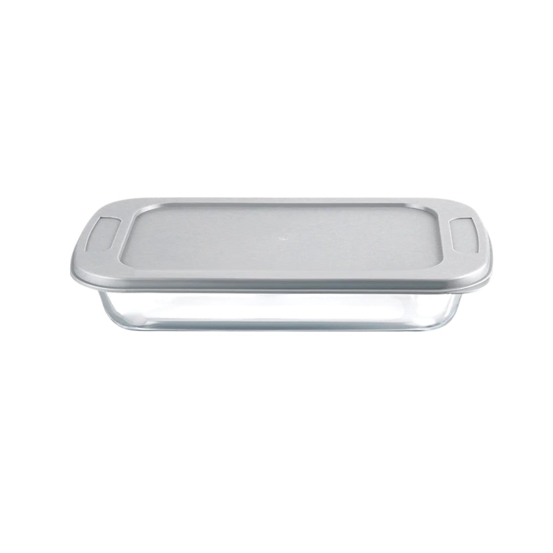 Rectangle Casserole with Grey Lid