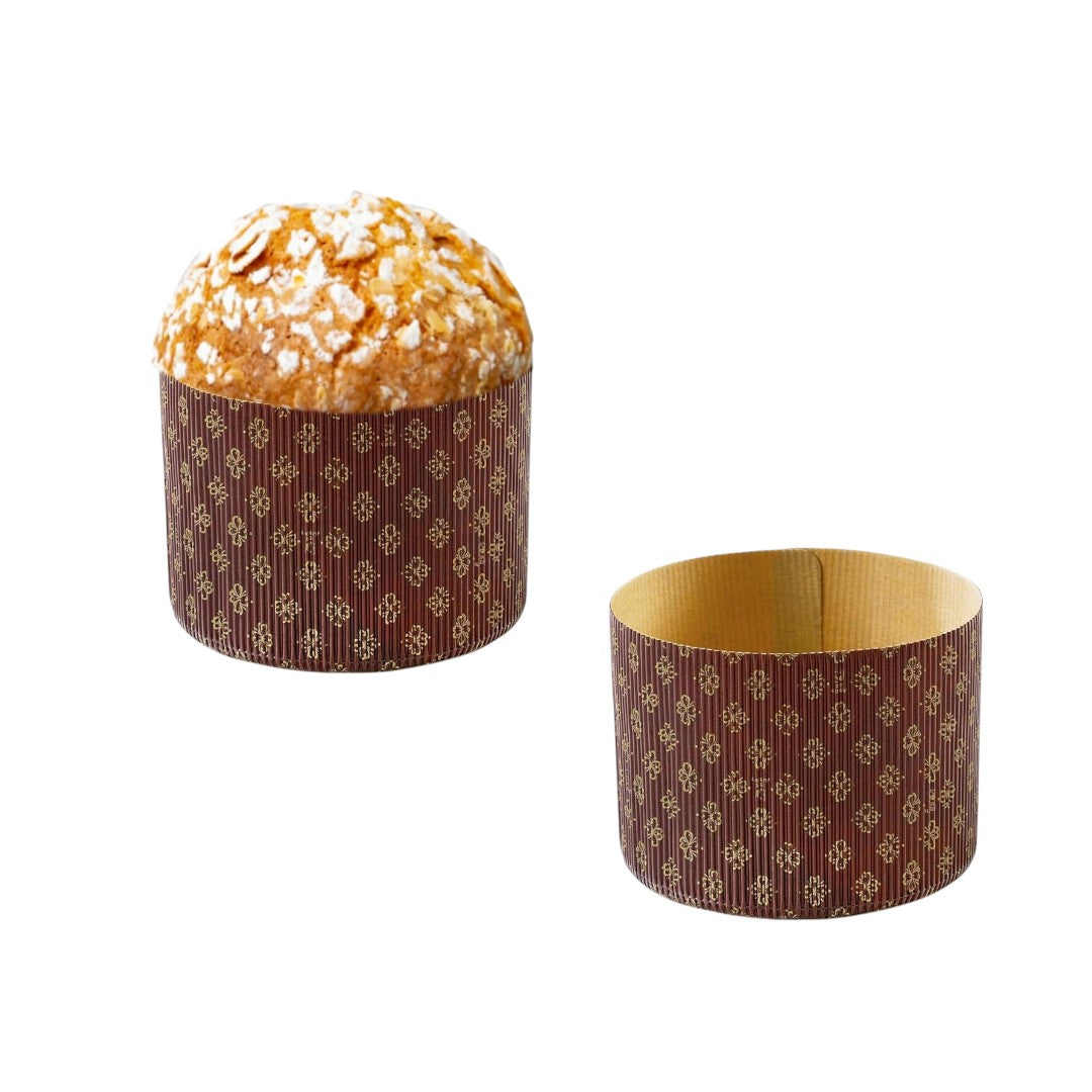 Panettone Paper Popcorn Bucket - Paper Baking Mold 17x10x20cm