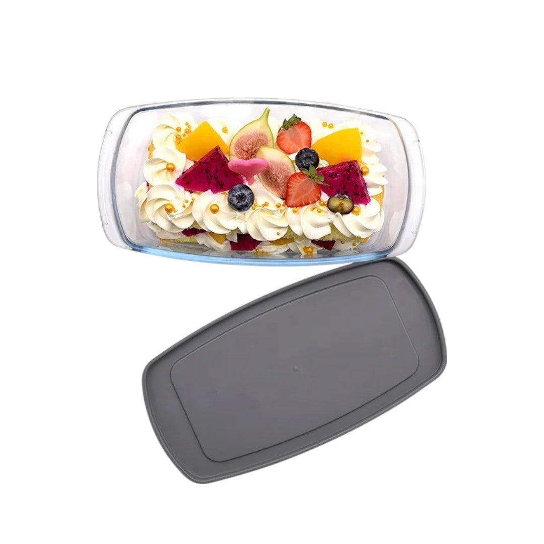 Rectangle Casserole with Black Lid