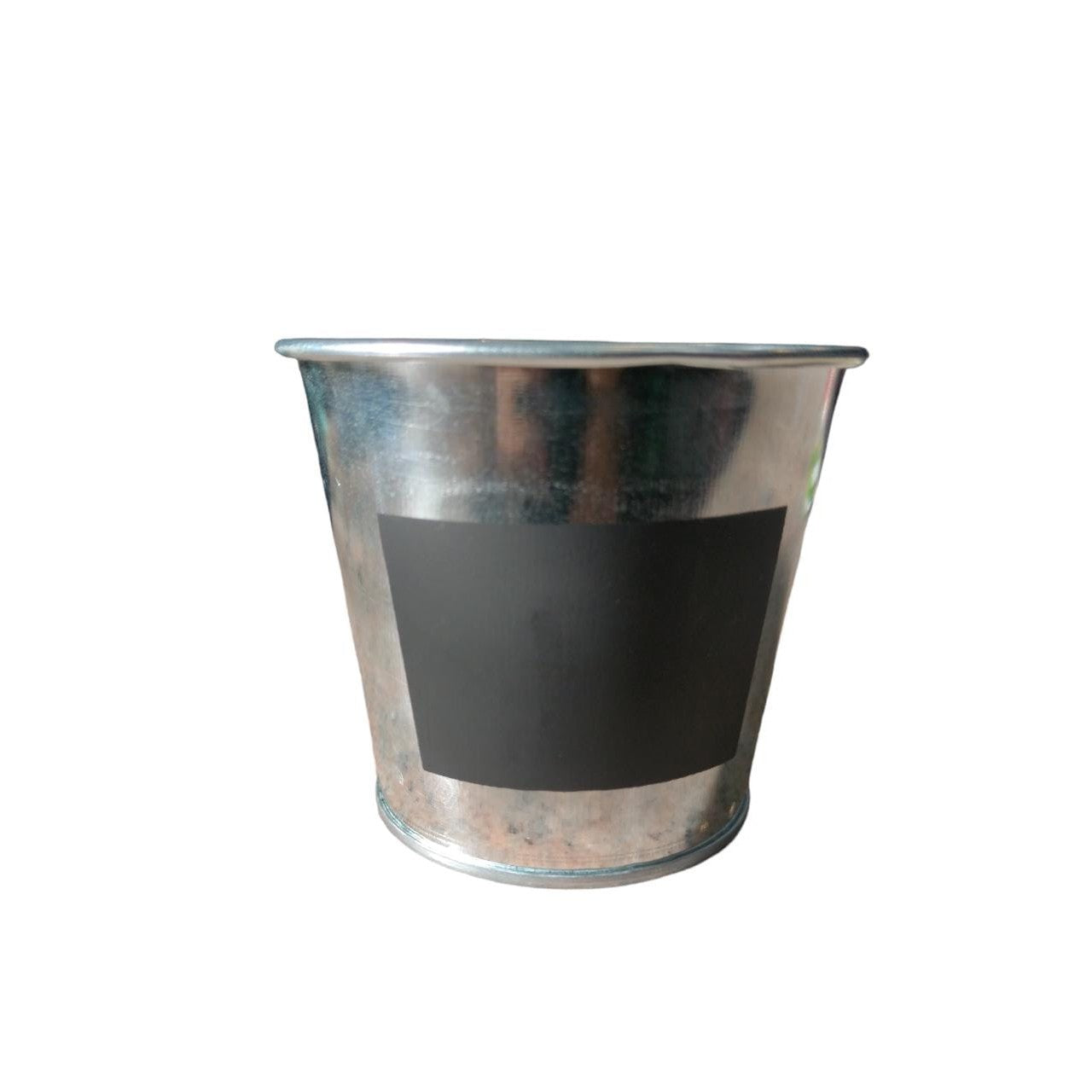 Iron Bucket with Chalkboard 8x7cm