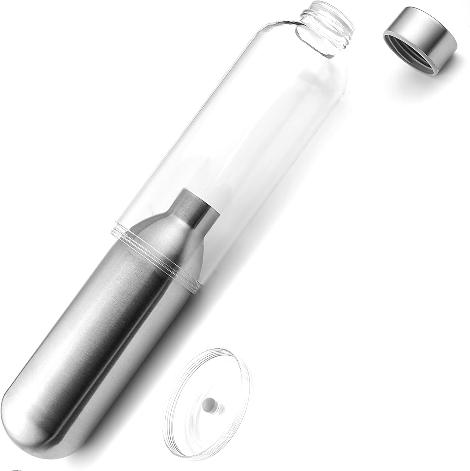 Thermos Vacuum Flask Stainless Steel 450ml with Insulated Acrylic Shell