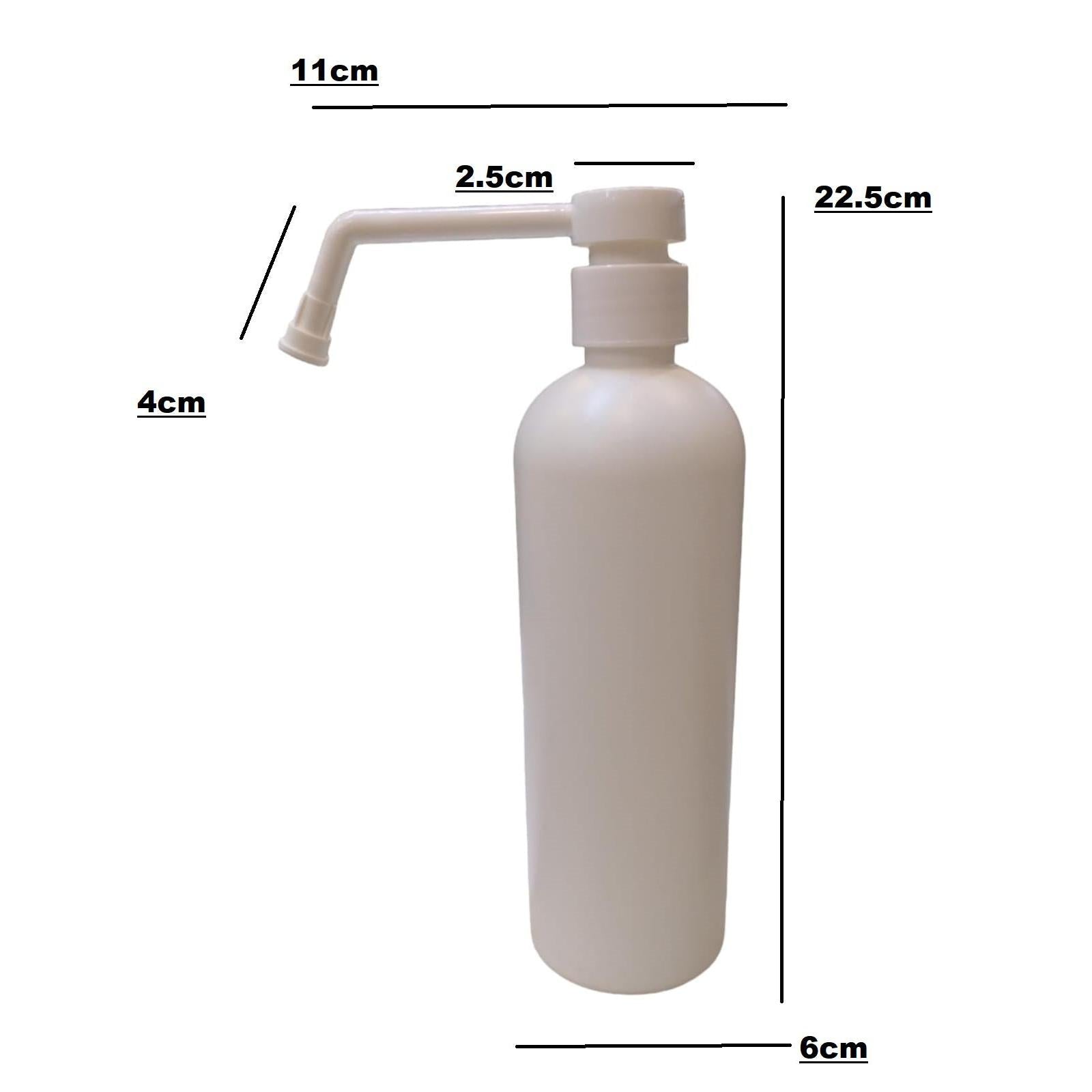 500ml HDPE Boston Bottle with Long Nose Pump Lid