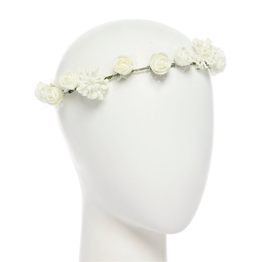 Ibiza Artificial Flower Garland Headband 9-Flowers