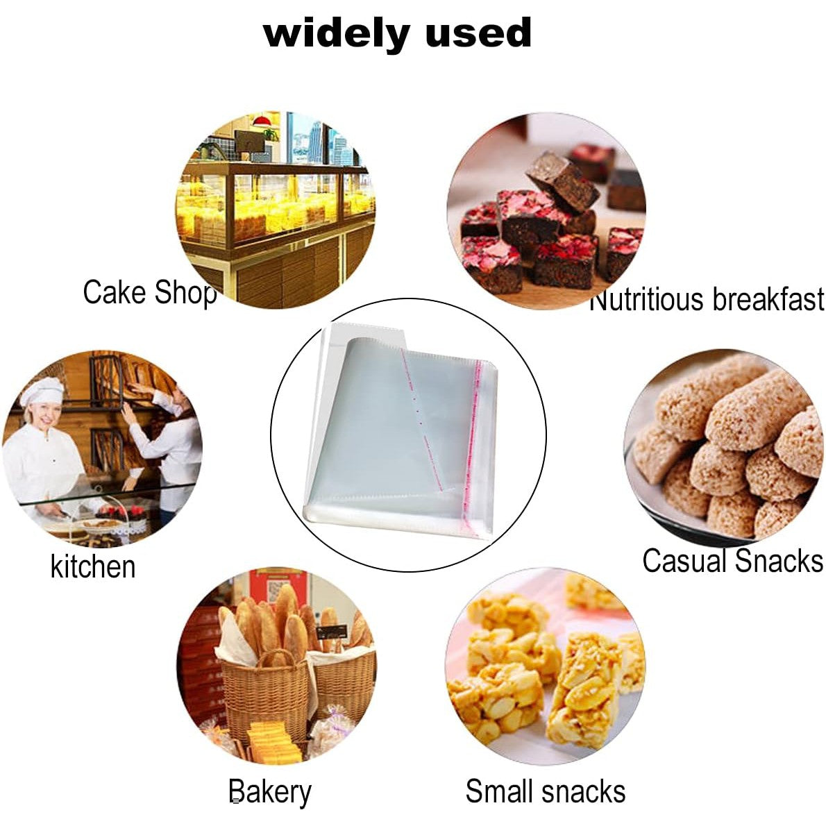 Polyprop Cellophane Selfseal Long Jewellery Gift Bag 8x55+4cm 30mic Punch Hanging Hole 100pack